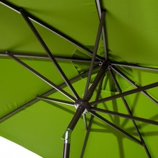 Abba Patio 9-Ft Aluminum Patio Umbrella with Auto Tilt and Crank, 8 Ribs, Red   565564043